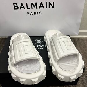 Balmain slides , Balmain sandals